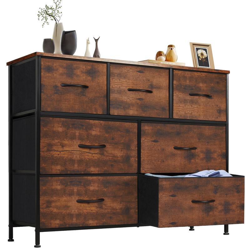 Multi-Functional Drawer Chest ✨｜7–16 Drawers Storage Organizer with Steel Frame & Wooden Top