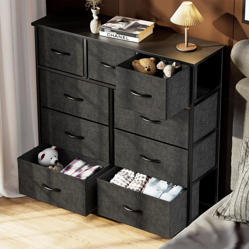 Multi-Functional Drawer Chest ✨｜7–16 Drawers Storage Organizer with Steel Frame & Wooden Top