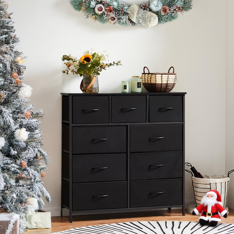 Multi-Functional Drawer Chest ✨｜7–16 Drawers Storage Organizer with Steel Frame & Wooden Top