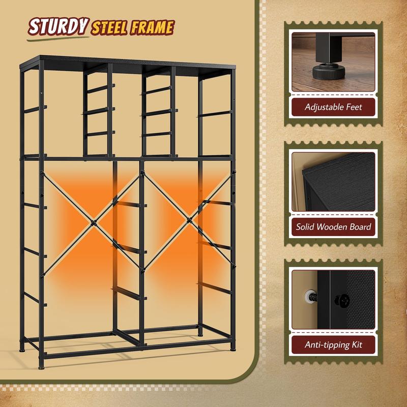 Multi-Functional Drawer Chest ✨｜7–16 Drawers Storage Organizer with Steel Frame & Wooden Top