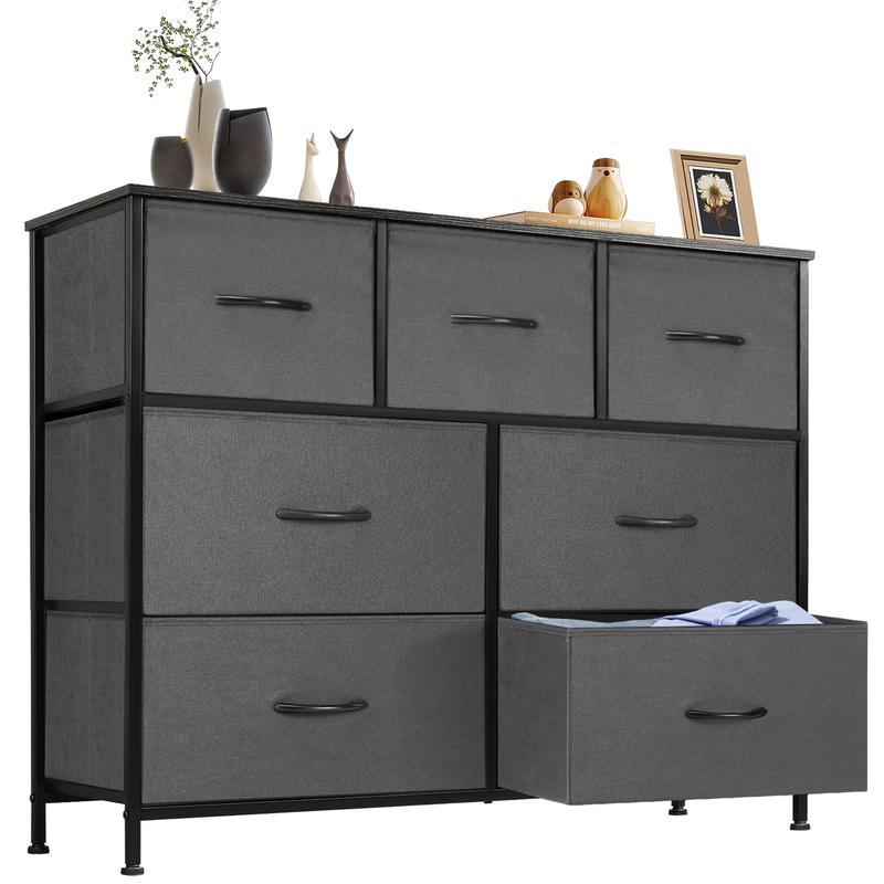 Multi-Functional Drawer Chest ✨｜7–16 Drawers Storage Organizer with Steel Frame & Wooden Top