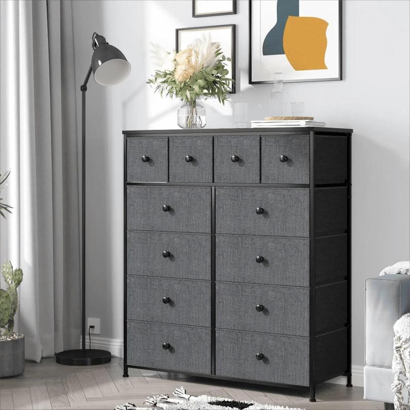 Multi-Functional Drawer Chest ✨｜7–16 Drawers Storage Organizer with Steel Frame & Wooden Top