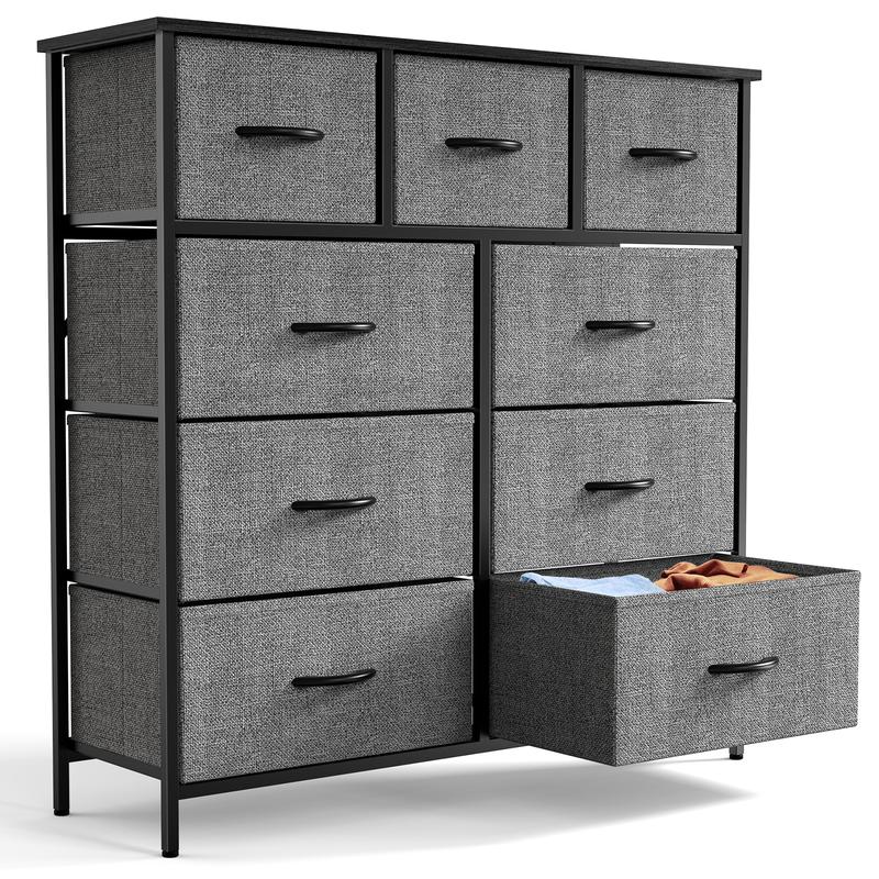 Multi-Functional Drawer Chest ✨｜7–16 Drawers Storage Organizer with Steel Frame & Wooden Top